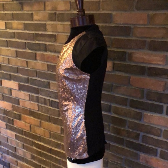 Ted Baker Top- Capped Sleeve. Size 2 Back is see thru material. - Picture 2 of 5